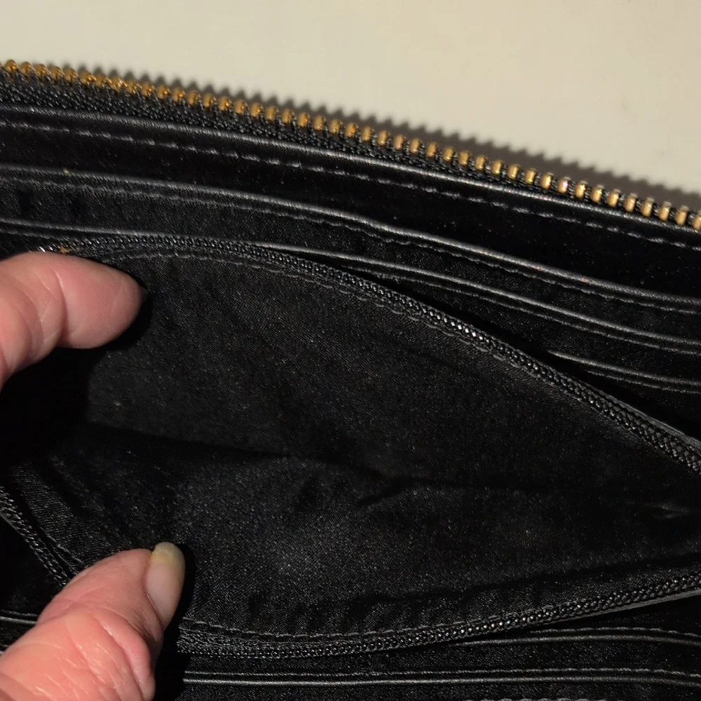 Coach Poppy Signature Zip Around Long Wallet